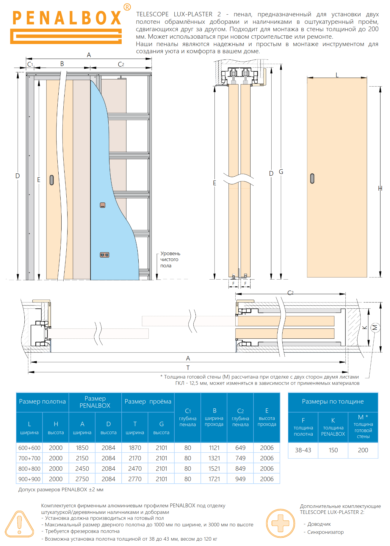 Технические особенности Telescope Lux / Plaster 2